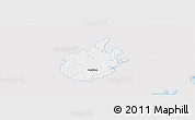 Silver Style Panoramic Map of Östra Göinge Kommun, single color outside