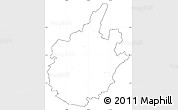 Blank Simple Map of Östra Göinge Kommun, cropped outside, no labels