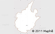 Classic Style Simple Map of Östra Göinge Kommun, cropped outside