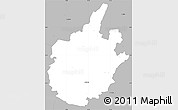 Gray Simple Map of Östra Göinge Kommun