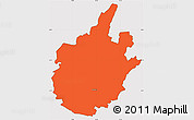 Political Simple Map of Östra Göinge Kommun, cropped outside