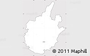 Silver Style Simple Map of Östra Göinge Kommun, cropped outside