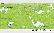 Physical Panoramic Map of Alvesta Kommun