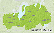 Physical 3D Map of Ljungby Kommun, lighten