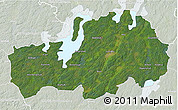 Satellite 3D Map of Ljungby Kommun, lighten