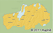 Savanna Style 3D Map of Ljungby Kommun, single color outside