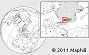 Blank Location Map of Ljungby Kommun, highlighted country, highlighted parent region
