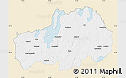 Classic Style Map of Ljungby Kommun, single color outside