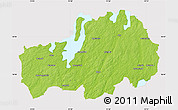 Physical Map of Ljungby Kommun, cropped outside