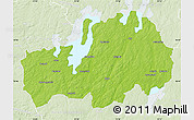Physical Map of Ljungby Kommun, lighten