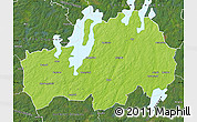 Physical Map of Ljungby Kommun, satellite outside