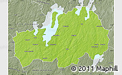 Physical Map of Ljungby Kommun, semi-desaturated