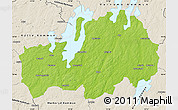 Physical Map of Ljungby Kommun, shaded relief outside