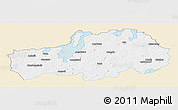 Classic Style Panoramic Map of Ljungby Kommun, single color outside