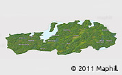 Satellite Panoramic Map of Ljungby Kommun, cropped outside
