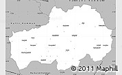 Gray Simple Map of Ljungby Kommun