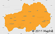 Political Simple Map of Ljungby Kommun, single color outside
