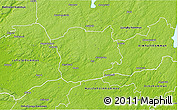 Physical 3D Map of Markaryd Kommun