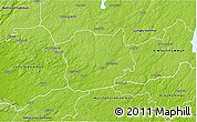 Physical 3D Map of Markaryd Kommun