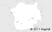 Silver Style Simple Map of Markaryd Kommun