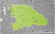 Physical 3D Map of Uppvidinge Kommun, desaturated