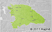 Physical 3D Map of Uppvidinge Kommun, lighten, desaturated