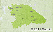 Physical 3D Map of Uppvidinge Kommun, lighten