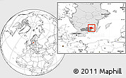 Blank Location Map of Uppvidinge Kommun, highlighted country, highlighted parent region