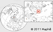 Blank Location Map of Uppvidinge Kommun