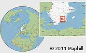 Savanna Style Location Map of Uppvidinge Kommun, highlighted country