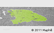 Physical Panoramic Map of Uppvidinge Kommun, desaturated
