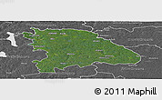 Satellite Panoramic Map of Uppvidinge Kommun, desaturated