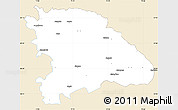 Classic Style Simple Map of Uppvidinge Kommun, single color outside