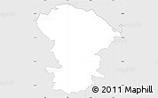 Silver Style Simple Map of Bjuv Kommun