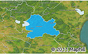 Political 3D Map of Hörby Kommun, satellite outside