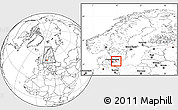 Blank Location Map of Hörby Kommun, highlighted parent region, within the entire country