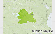 Physical Map of Hörby Kommun, lighten