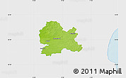 Physical Map of Hörby Kommun, single color outside