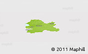 Physical Panoramic Map of Hörby Kommun, cropped outside