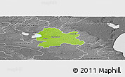 Physical Panoramic Map of Hörby Kommun, desaturated