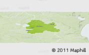 Physical Panoramic Map of Hörby Kommun, lighten