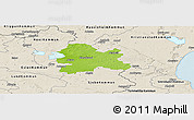 Physical Panoramic Map of Hörby Kommun, shaded relief outside