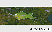 Satellite Panoramic Map of Hörby Kommun, darken