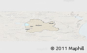 Shaded Relief Panoramic Map of Hörby Kommun, lighten