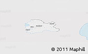 Silver Style Panoramic Map of Hörby Kommun, single color outside