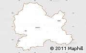 Classic Style Simple Map of Hörby Kommun, cropped outside