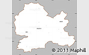 Gray Simple Map of Hörby Kommun, cropped outside