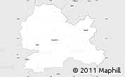 Silver Style Simple Map of Hörby Kommun
