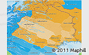 Political Shades 3D Map of Norrbottens Län