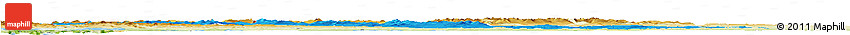 Political Horizon Map of Arjeplog Kommun, physical outside